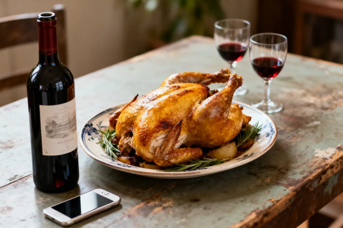 Vin avec poulet rôti : Quel accord parfait choisir ?